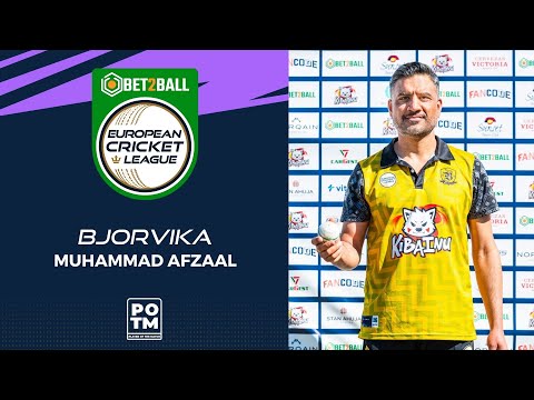 POTM: M.Afzaal - GRI vs BJA | Highlights | Bet2Ball European Cricket League Day 5, Group B | ECL22