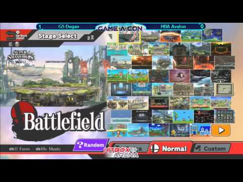 GameACon Singles - HBA Avalon (Shiek) vs G5 Dugan (Fox) Winner's Bracket