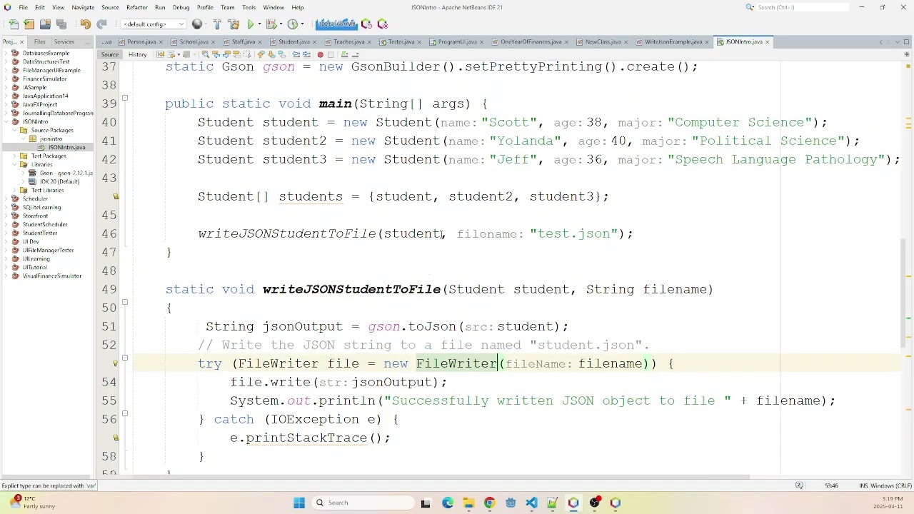 JSON in Java - Dealing with Multiple Object