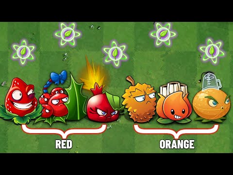 PvZ 2 Challenge - Every RED & ORANGE Level1 Power-Up Vs. ZCorp Chair Racer - Who is Strongest?