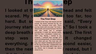 The First Step #improveenglish #redditstories #englishstory #positivethinking #fiststep