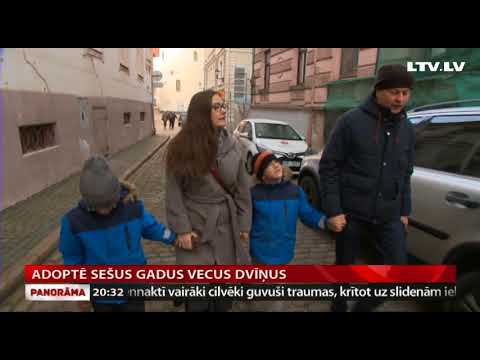 Adoptē sešus gadus vecus dvīņus