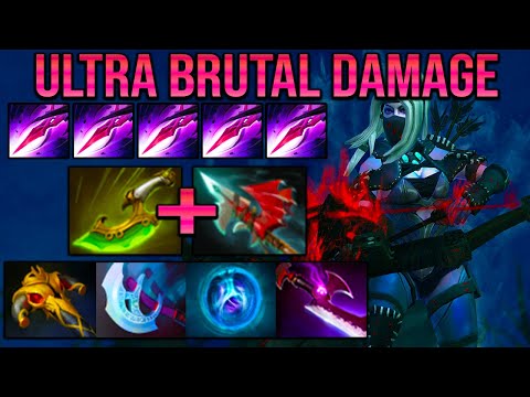 [ Drow Ranger ] ULTRA BRUTAL DAMAGE - INSANE MULTISHOT - DOTA2 GAMEPLAY