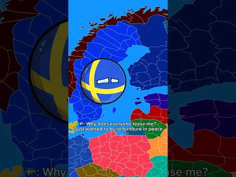 Real Friends of sweden 🇸🇪 #countryballs #youtubeshorts #history #shorts #viralshorts