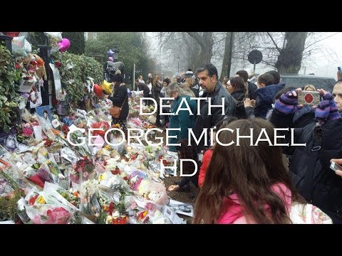 Death Of George Michael - memorial  house at Highgate,  London