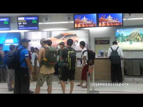140713 Baro B1A4, Son Ho Jun, Yoo Yeon Seok @ Wattay Airport Heading back to Korea