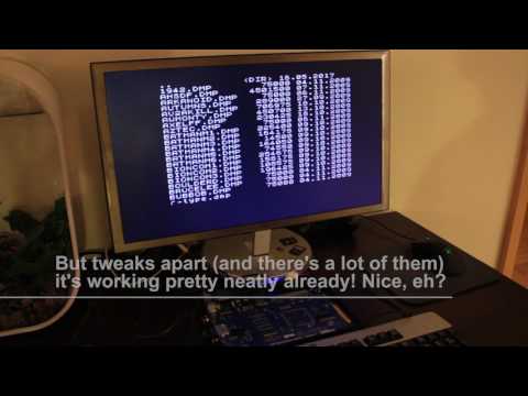 ZX Spectrum Next playing with a SID music chip