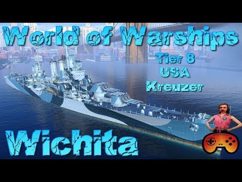 Radar Änderung "Wichita" T8 USS Kreuzer in World of Warships - Gameplay ideen Deutsch/German