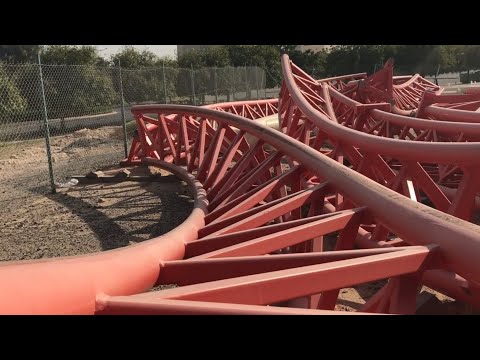 A Close Look at the Abandoned Roller Coaster Track of F1-X Dubai