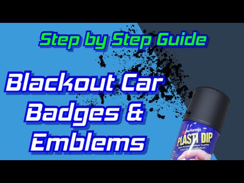 How To: Blackout Your Car Emblems and Badges Cheap Using Plastidip! (Project Revive: Part 4)
