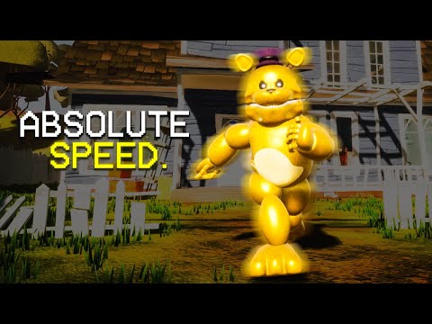 Fast Fredbear Meets Hello Neighbor..