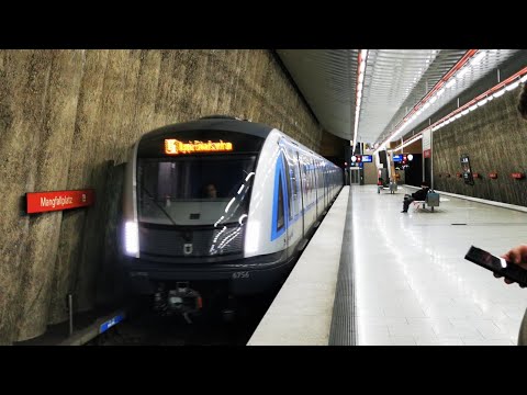 U-Bahn München | Mitfahrt auf der Kompletten U1 von Mangfallplatz bis Olympia Einkaufszentrum im C2