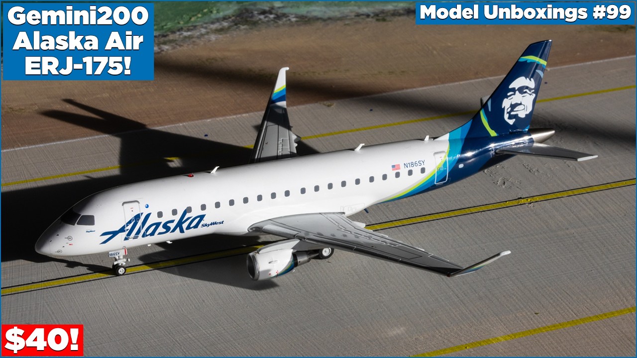 *$40* Gemini200 Alaska ERJ-175 Unboxing! | Model Unboxings #99