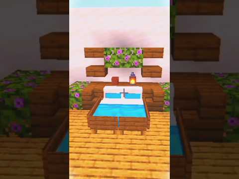 SNEAK X MINECRAFT 🎮 - Modern Bed Build Hacks In Minecraft #shorts