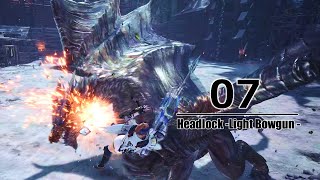 【MHWI】素人クシャルダオラの4Kハメ撮り07 ～ライトボウガン編～ ／嵐の棺 Tempered Kushala Daola Light Bowgun Headlock