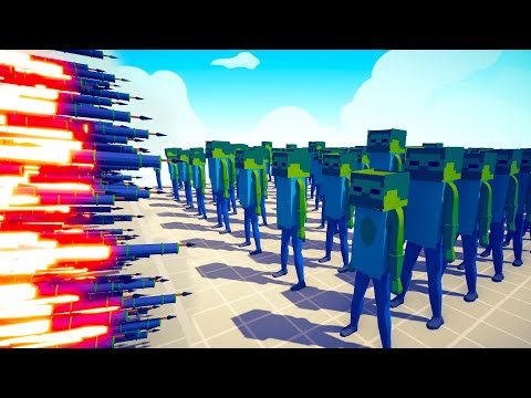 100x MINECRAFT ZOMBIE vs EVERY GOD 🧟🧟🧟 | Totally Accurate Battle Simulator TABS