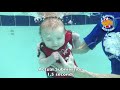 3 Month Old Baby Swim Lesson Backward Submersion