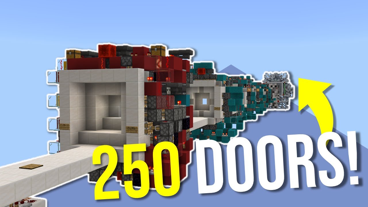 250 Doors in 750 Seconds In Minecraft Bedrock