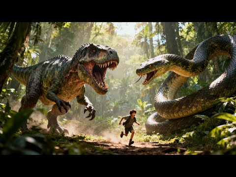 【怪獸電影】小男孩誤闖遠古恐龍領地，怎料他快被吃掉時，變異巨蛇將他救下！【大蛇3龍蛇之戰】丨驚悚 冒險 災難 #奇妙影视馆