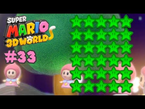 Super Mario 3D World 100% Walkthrough - Part 33: Green Star Galore!