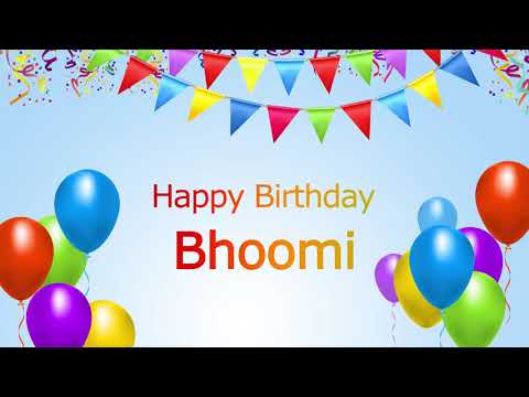 Happy Birthday Bhoomi