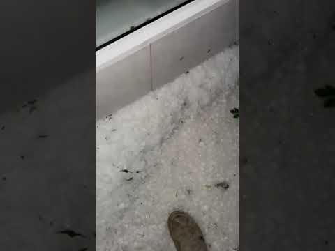 fuerte caída de granizo en Hermoso Campo, provincia de Chaco.🎥 Créditos al autor.04/11/2025