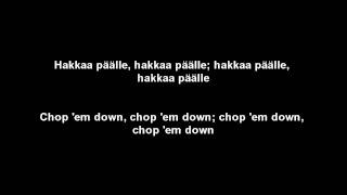 Matisyahu - Chop &#39;em down+Sanat Lyrics