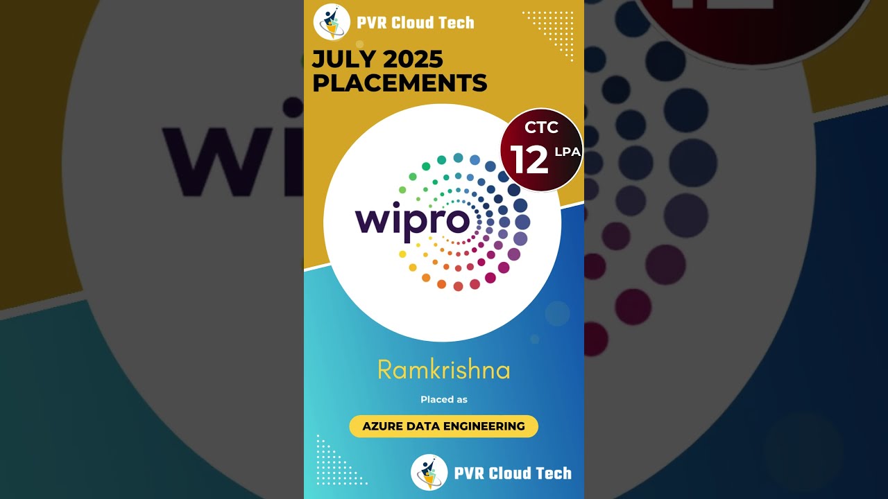 @pvrcloudtech  July 2025 #Placements #Azure #Data #Engineering Course