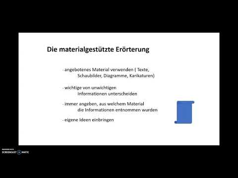 Die materialgestützte Erörterung