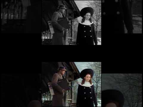 Portrait of Jennie (1948) - "Nobody knows" Scene [Colorized Comparison]