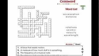 CC7554 Motion: Crossword Mini