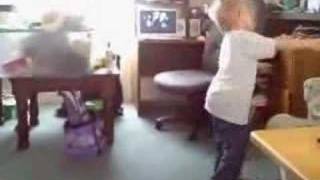Kids and bird dancing to Swing Street by Bruce Hornsby