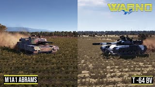 M1A1 Abrams vs T-64BV | Tank Battle | 7 Round | WARNO Gameplay | WARNO