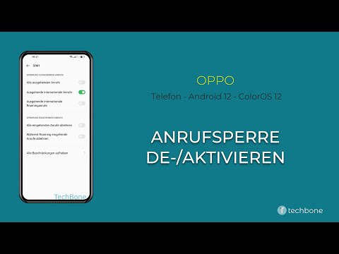 Anrufsperre de-/aktivieren - Oppo [Android 12 - ColorOS 12]