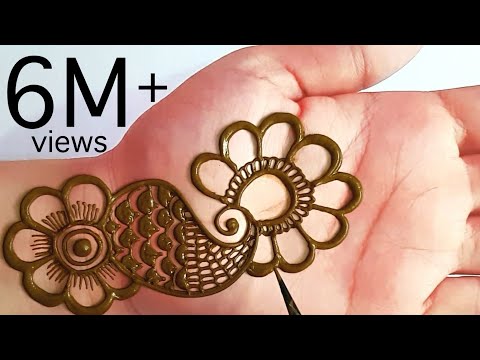 Easy Diwali Simple Special Stylish Mehndi Design for front hands| आसान मेंहदी डिजाइन