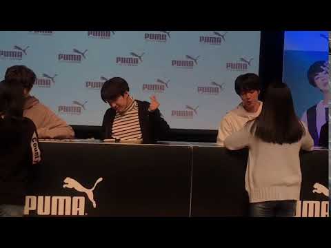 BTS x PUMA Fansign Event 180408 (Yoongi being adorable af)