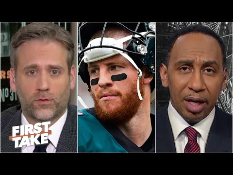 老鷹隊在卡森·溫茲交易中是輸家嗎？ | First Take (Are the Eagles losers in the Carson Wentz-Colts trade? | First Take)
