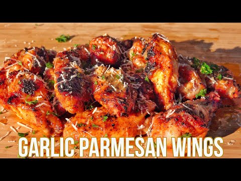 How to Grill Crispy Chicken Wings | Garlic Parmesan...