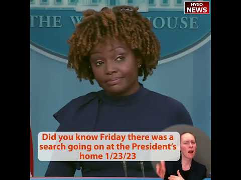 Did you know Friday there was a search going on at the President’s home?