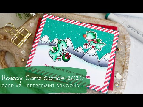 Holiday Card Series 2020 #7 | Copic Coloring | Lawn Fawn