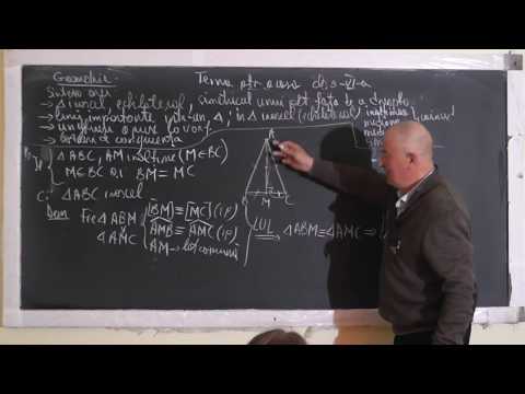 2/2 Lectia 1456 - Tipuri de triunghiuri Cazuri de congruenta Linii importante in triunghi - Clasa 6