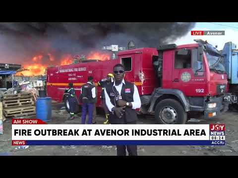 Avenor Fire Outbreak: An early morning fire has broken out at the Industrial Area in Accra
