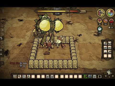 | Don't Starve Together | Dragonfly VS. Wolfgang & Wigfrid |