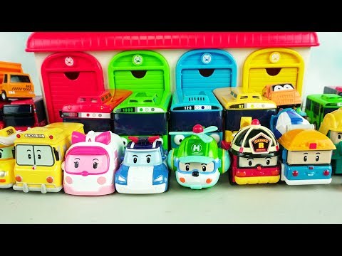 Learn Street Vehicles Names and Sounds For Kids with Poli Car Toys | Candy Cars Toys ☆