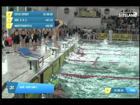 Serie 3 dei Staff. 4x50 Stile L.  Assoluti Femmine Master - Campionati Regionali Masters 2014 di Ve