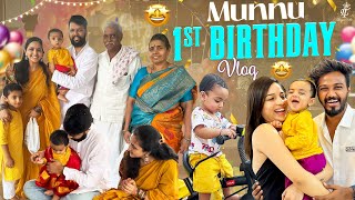 Munnu 1st Birthday Vlog || Temple ki vellamu || Birthday Gifts || @LasyaTalks