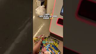 W Pokémon Vending machine and KARMA!?🔥👍 #pokemon #pokemoncards #pokemontcg