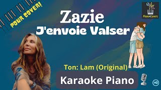 Karaoké piano - J&#39;envoie Valser (Zazie) - Instrumental avec paroles