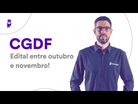 Concurso CGDF: Edital entre outubro e novembro!