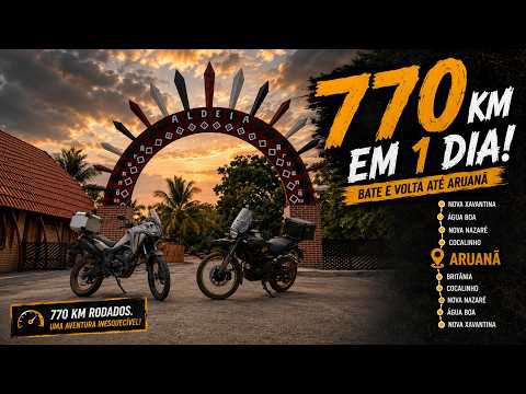 RODAMOS 770 KM EM UM DIA | BATE E VOLTA ATÉ ARUANÃ GO DE SAHARA 300 E HIMALAYAN 450